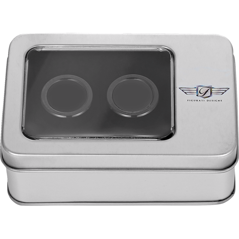 FIGURATI DESIGNS ND MAG DOCKING COVERS PLAIN BLACK 25.2X32MM FD65-DC-25.2/32-BLK