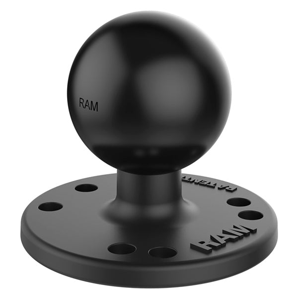 RAM MOUNTS ROUND PLATE 2-1/2" W/BALL RAMMOUNT RAM-202U