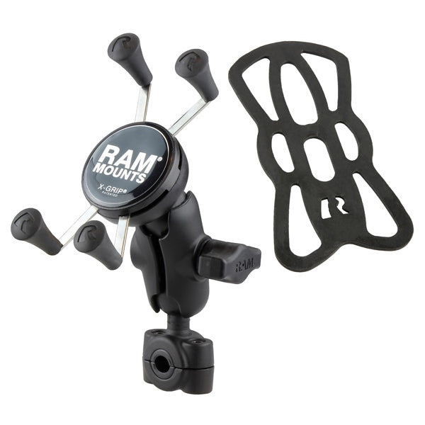 RAM MOUNTS HANDLEBAR MOUNT X-GRIP PHONE SHORT ARM RAM-B-408-37-62-A-UN7