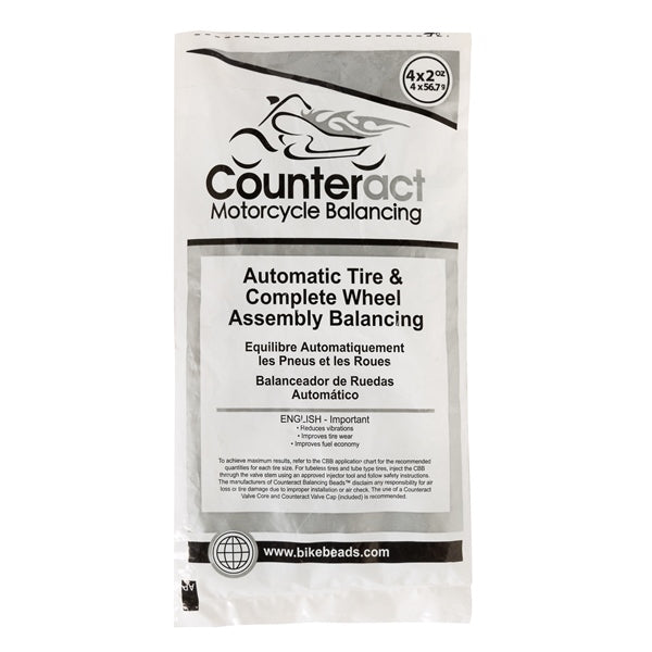 COUNTERACT BAG W/BEADS & VALVE CAP 2 OZ QTY4 MK 2OZ