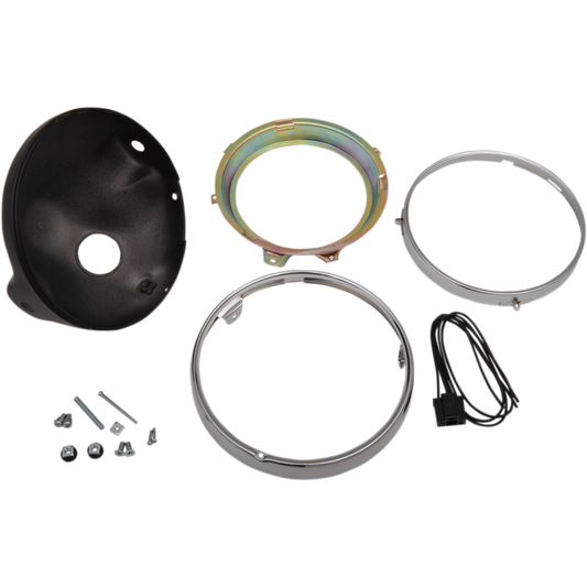 EMGO H/LAMP Z1 STYLE SHELL BLK 66-65010
