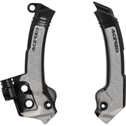 ACERBIS FRAME GUARDS- BLACK/GRAY-X-GRIP FC250-450:23, FX350/450:23, 2979601001