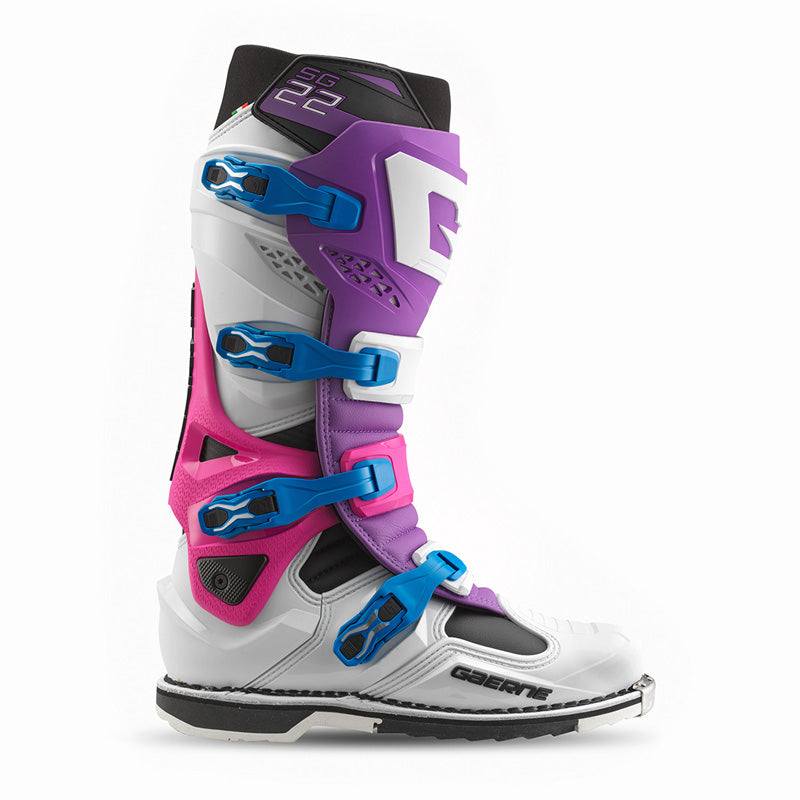 GAERNE SG-22 MX BOOTS - PURPLE/WHITE/PINK (44) 2262-019-44