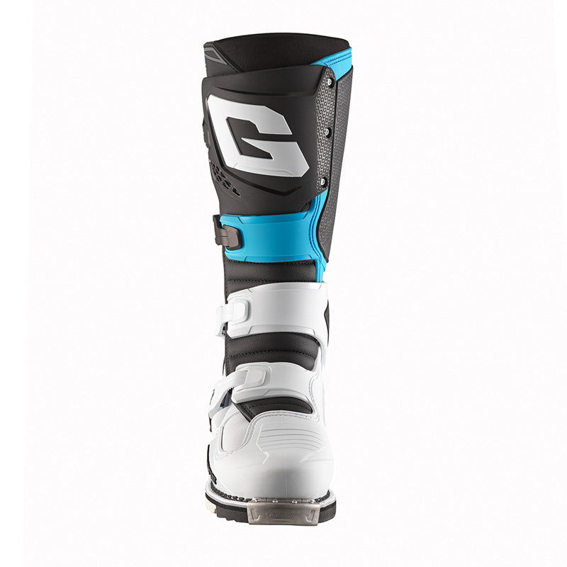 GAERNE SG-22 MX BOOTS - WHITE/BLACK/LIGHT BLUE (44) 2262-003-44