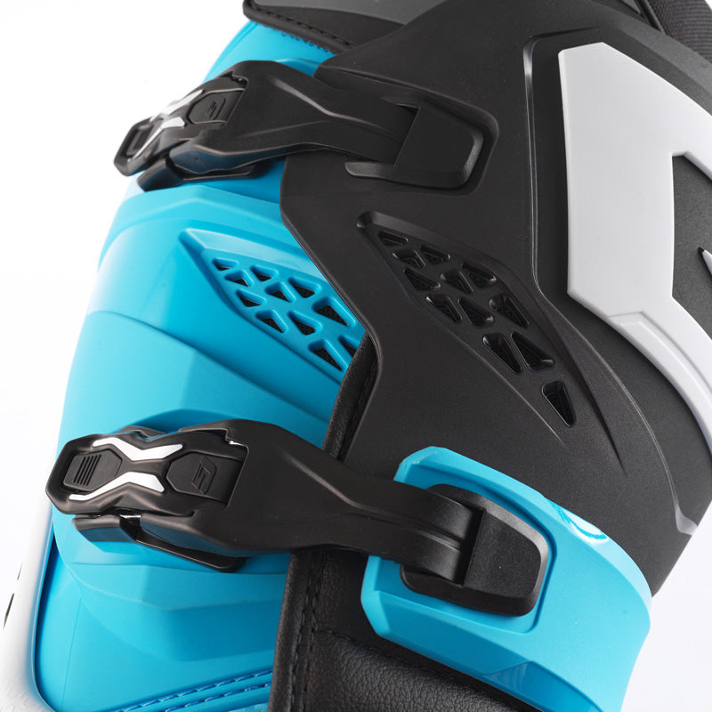 GAERNE SG-22 MX BOOTS - WHITE/BLACK/LIGHT BLUE (44) 2262-003-44