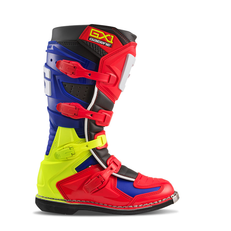 GAERNE GX-1 MX BOOTS - RED/MULTI (44) 2192-035-44