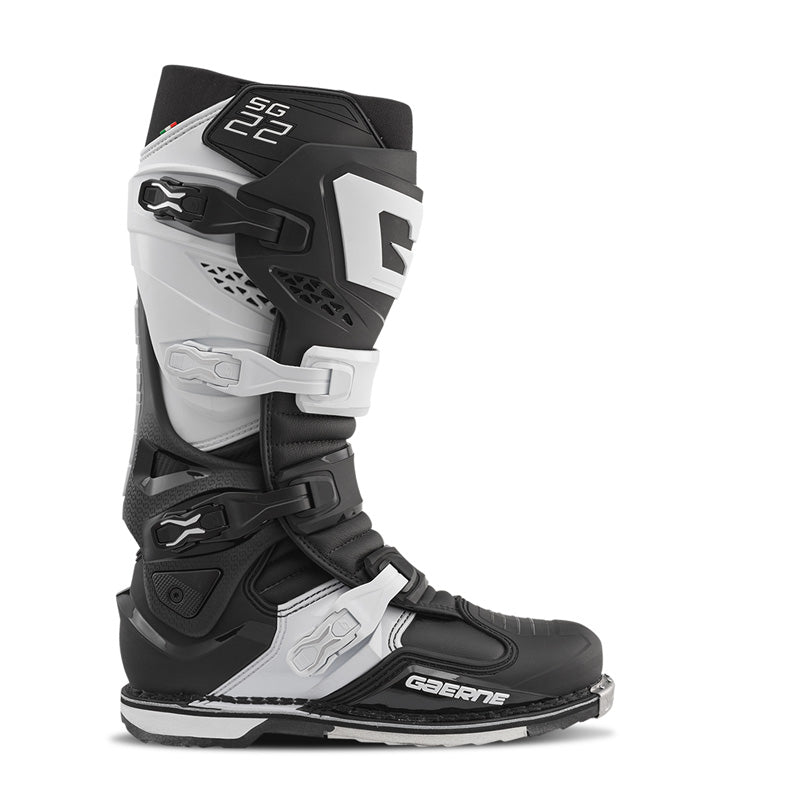 GAERNE SG-22 MX BOOTS - BLACK/WHITE (44) 2262-020-44