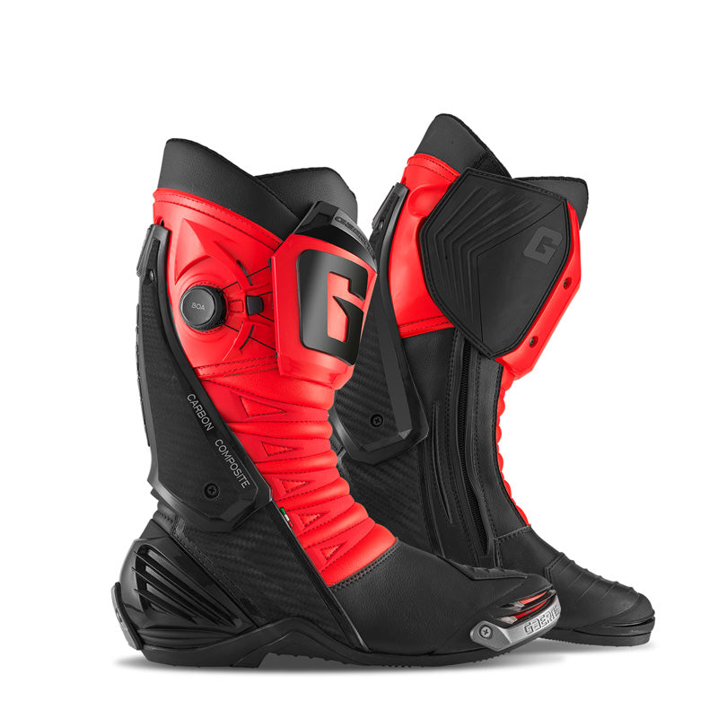 GAERNE GP1 LS BOOTS - BLACK/FLUO RED - 44 2460-025-44