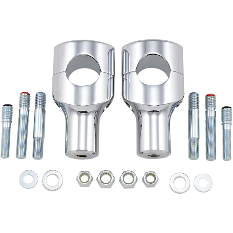 DRAG SPECIALTIES 3" BUFFALO RISERS CHR 0602-0467