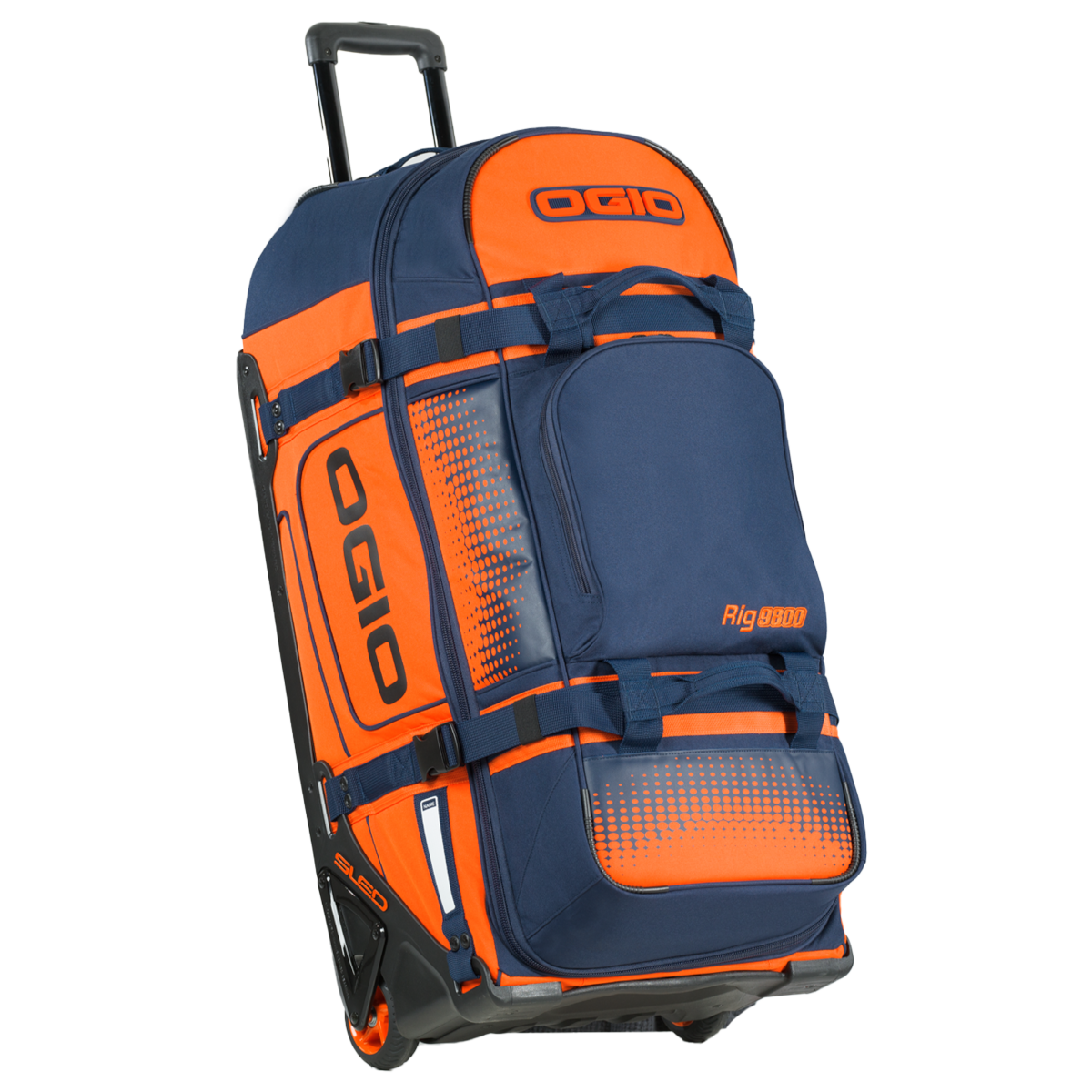 OGIO RIG 9800 WHEELED BAG ORG/BLUE 801000.05