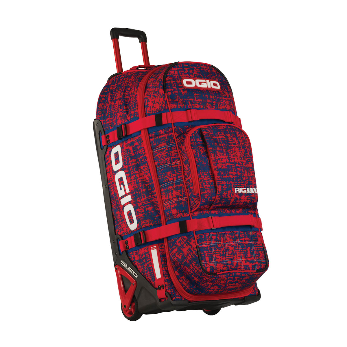 OGIO RIG 9800 WHEELED BAG CHAOS RED/BLUE 801000.16