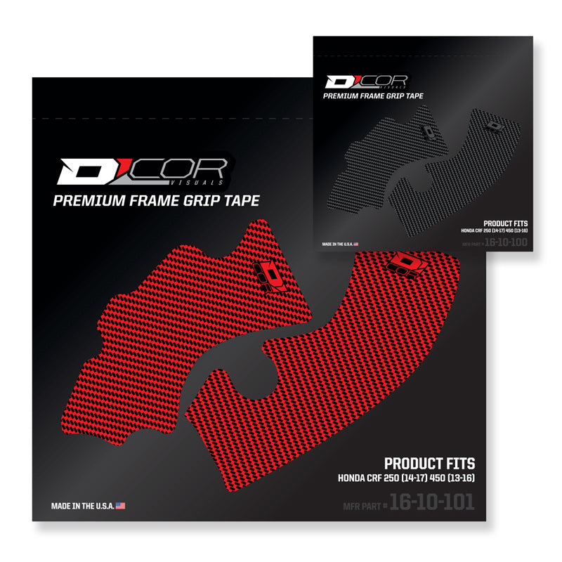 D'COR VISUALS FRAME GRIP TAPE RED HON CRF250 14-17/450 13-16 16-10-101