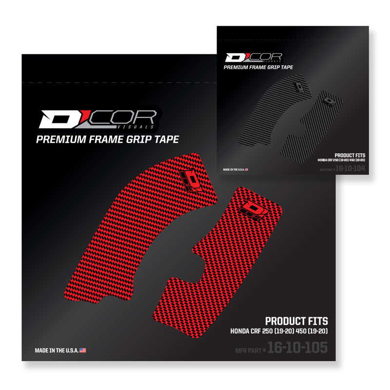 D'COR VISUALS FRAME GRIP TAPE RED HON CRF250 20-21/450 19-20 16-10-105