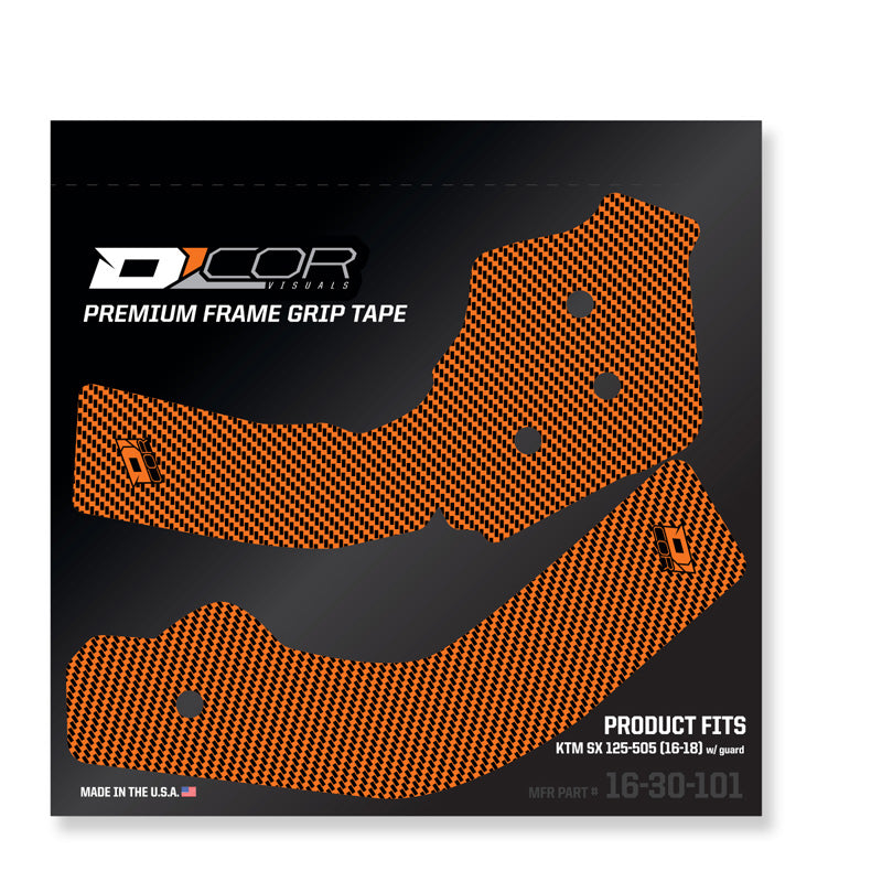D'COR VISUALS FRAME GRIP TAPE ORG KTM SX125-505 16-18 W/G 16-30-101