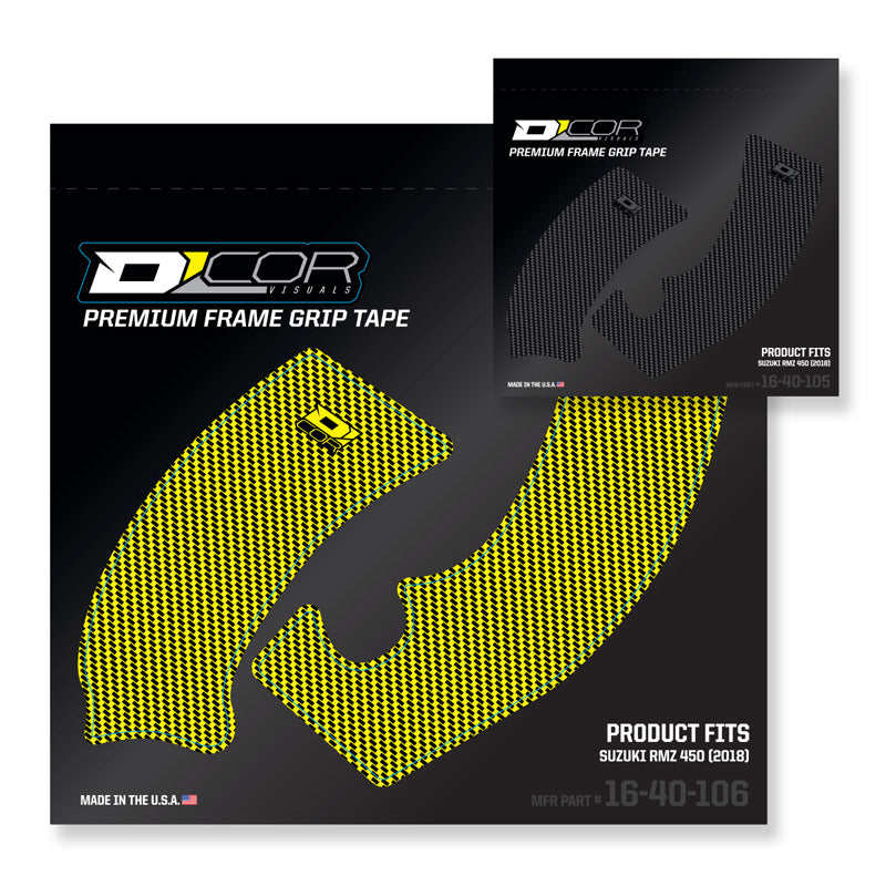 D'COR VISUALS FRAME GRIP TAPE YELLOW SUZ RMZ 450 2018 16-40-106