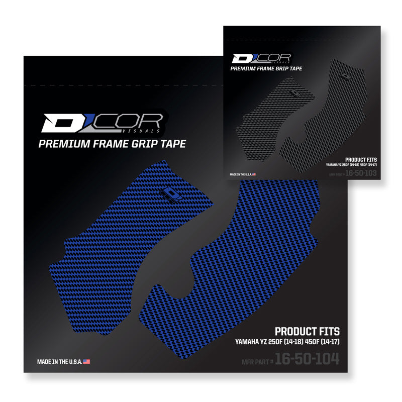 D'COR VISUALS FRAME GRIP TAPE BLUE YAM YZ250F 14-18/450F 14-17 16-50-104