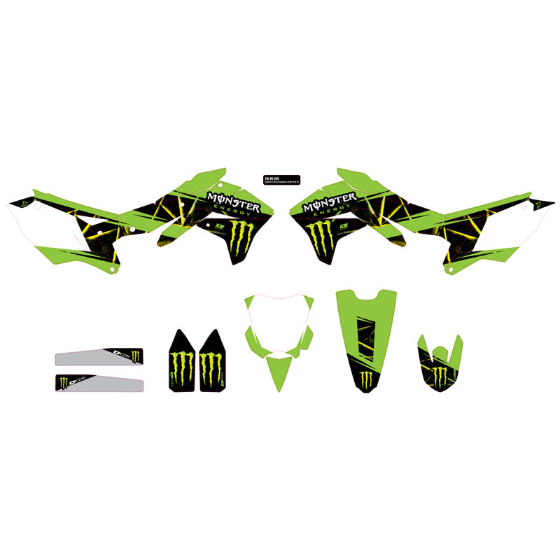 D'COR VISUALS COMP. KIT MONSTER ENERGY SLASH KXF450 20-20-135