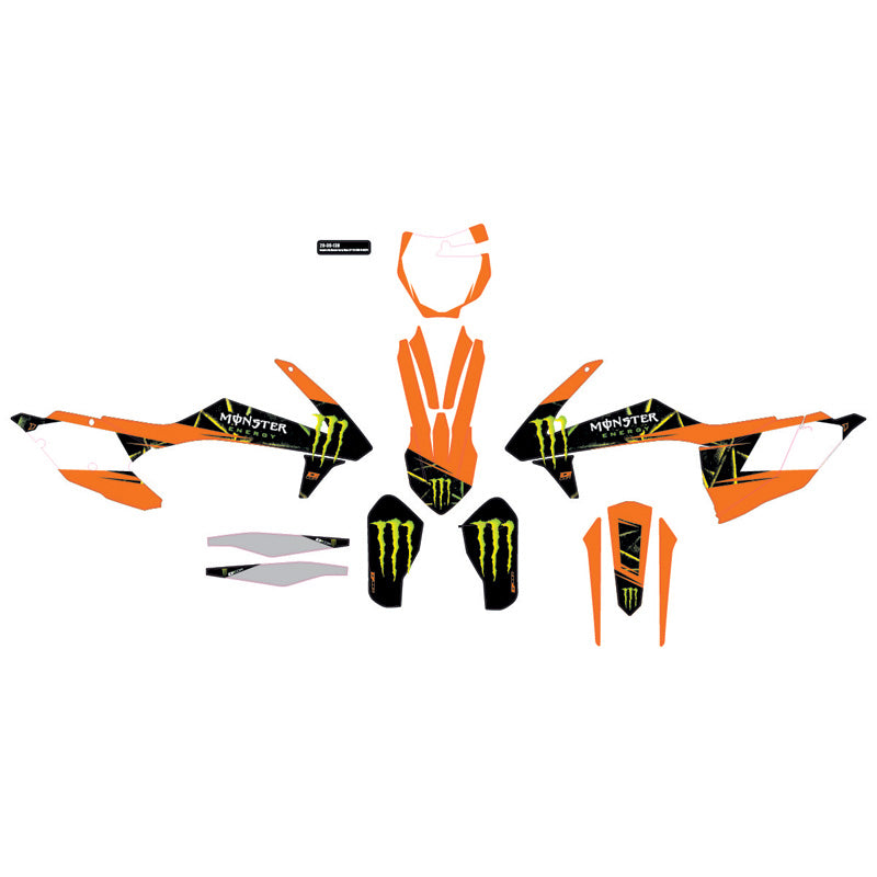 D'COR VISUALS COMP. KIT MONSTER ENERGY SLASH SX/F 125-450 20-30-130