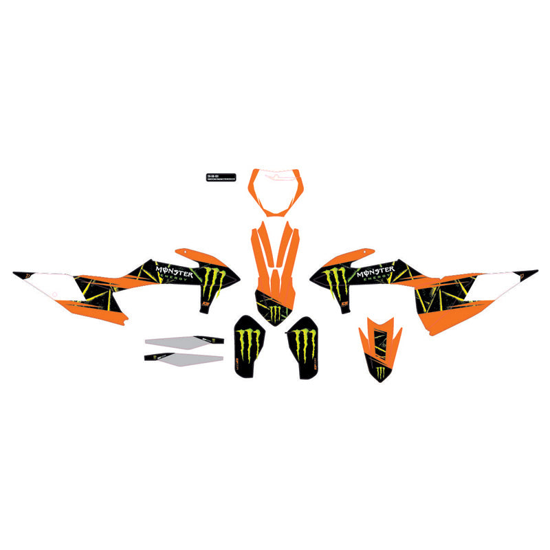 D'COR VISUALS COMP. KIT MONSTER ENERGY SLASH SX/F 250-450 20-30-131