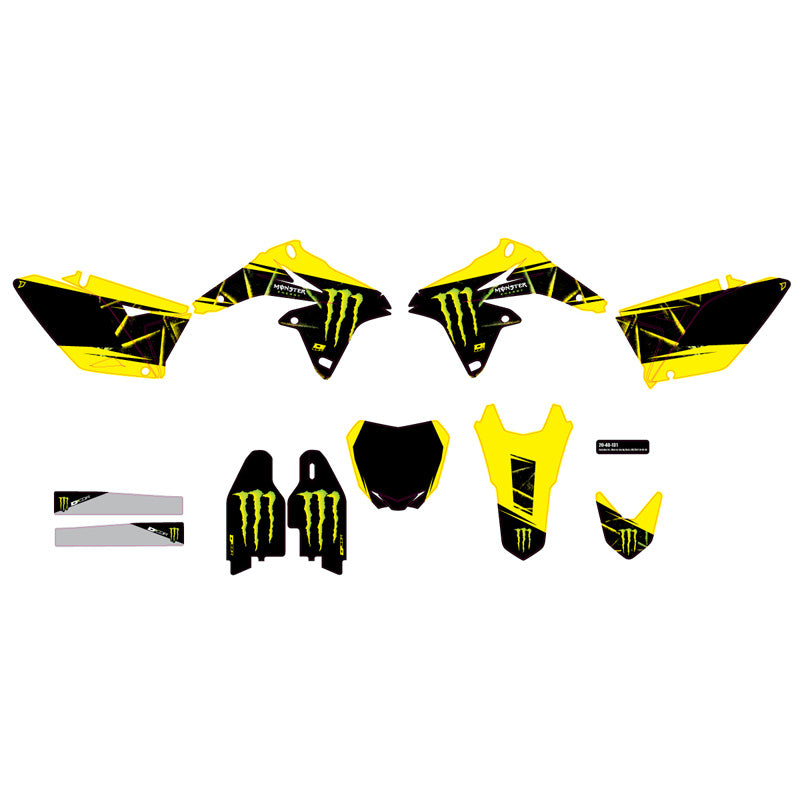 D'COR VISUALS COMP. KIT MONSTER ENERGY SLASH RMZ250 20-40-131