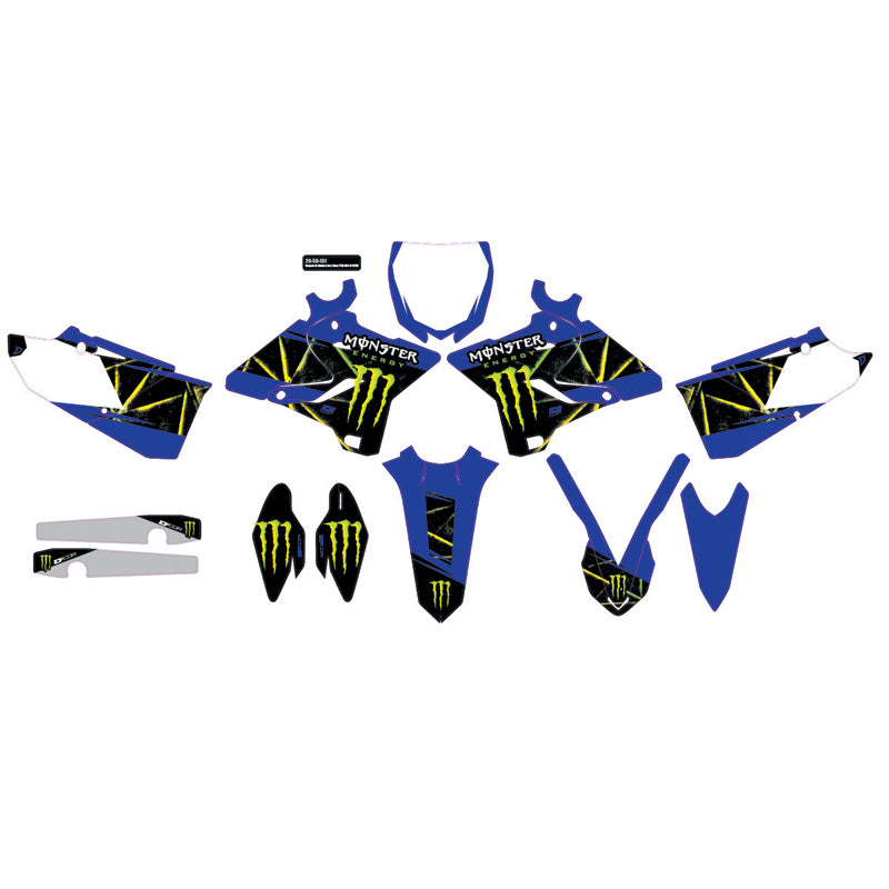 D'COR VISUALS COMP. KIT MONSTER ENERGY SLASH YZ125-250 20-50-131