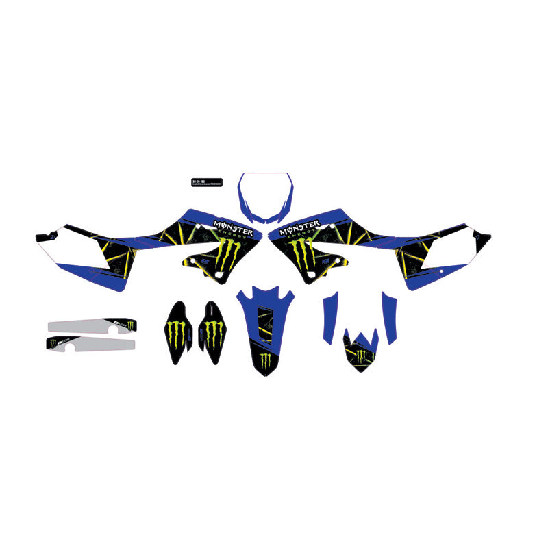 D'COR VISUALS COMP. KIT MONSTER ENERGY SLASH YZ125-250 20-50-132
