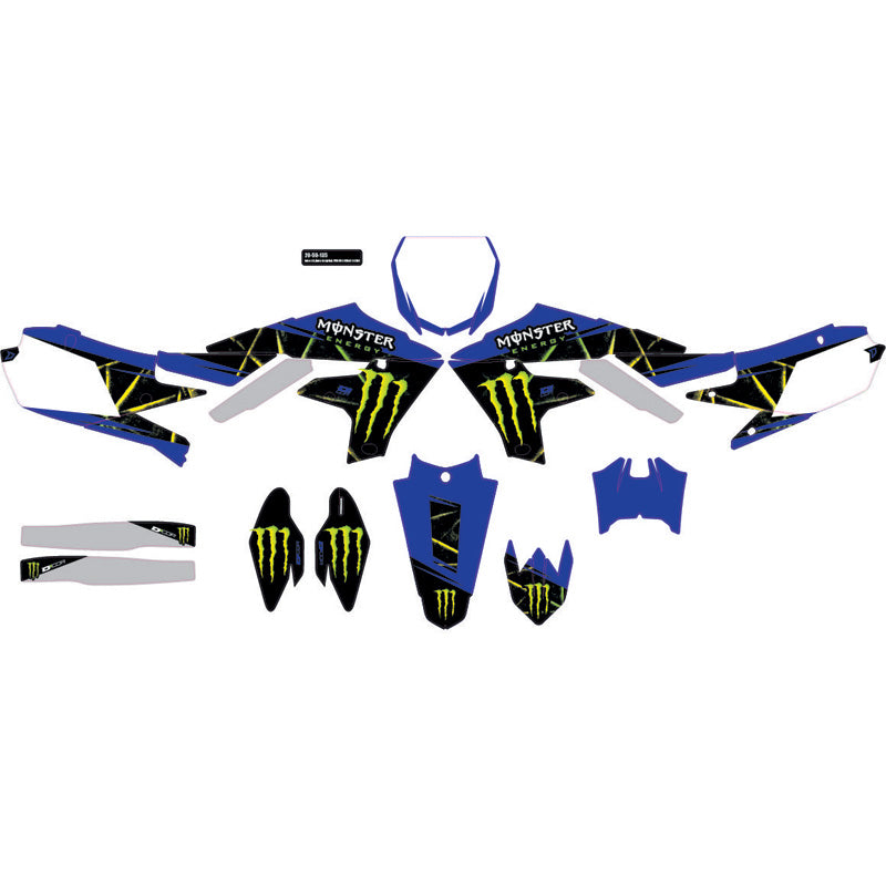 D'COR VISUALS COMP. KIT MONSTER ENERGY SLASH YZF250-450 20-50-134