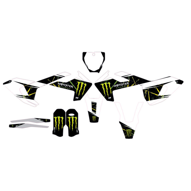 D'COR VISUALS COMP. KIT MONSTER ENERGY TC 125/FC250-450 2016 20-70-101