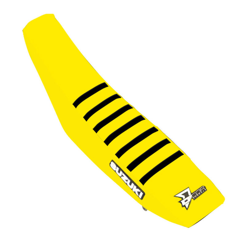 D'COR VISUALS SEAT COVER YEL BLK SUZ RMZ250(19-25)450(18-25) 30-40-463