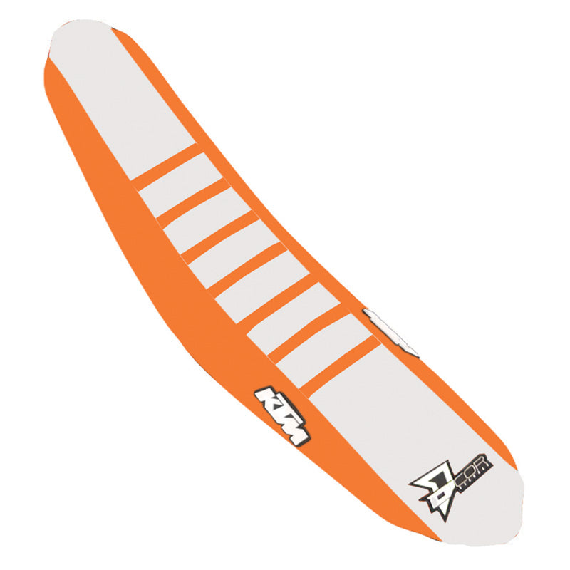 D'COR VISUALS SEAT COVER ORG/WHT ORG KTM SX/F 250-450(18.5-22) 30-30-304
