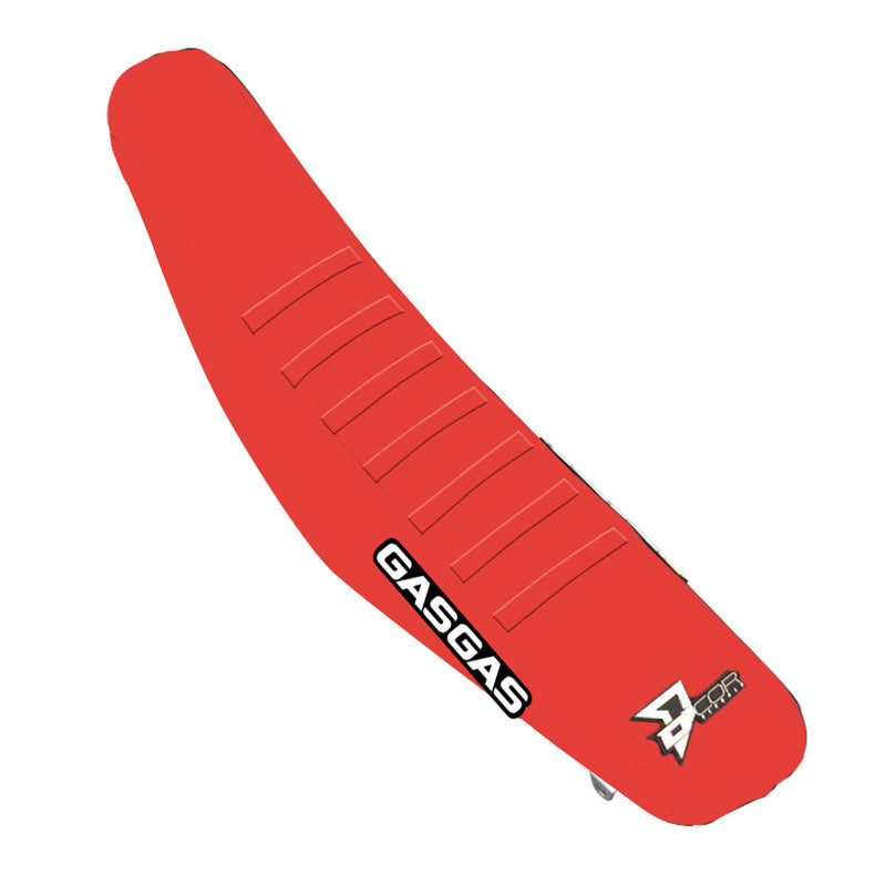 D'COR VISUALS SEAT COVER RED W/ RED GASGAS MC 125-450(21-23) 30-65-001