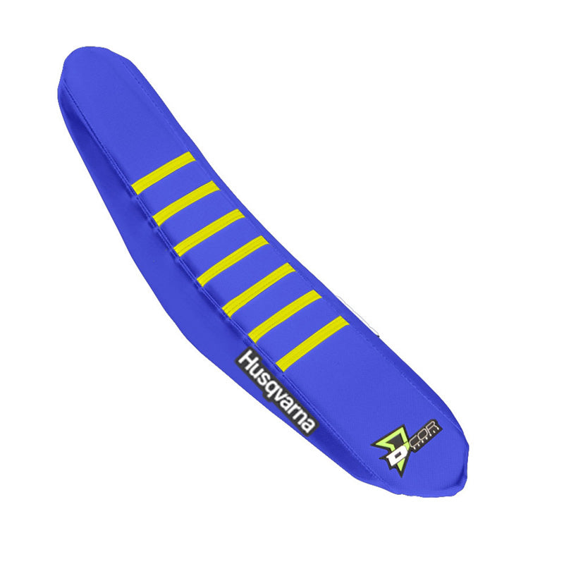 D'COR VISUALS SEAT COVER ROYA BLU/YEL HUSQ TC125FC250-450(16-18) 30-70-406