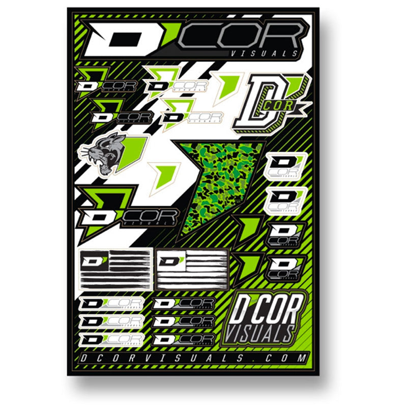 D'COR VISUALS DECAL SHEET 4MM D'COR LOGOS 40-90-106