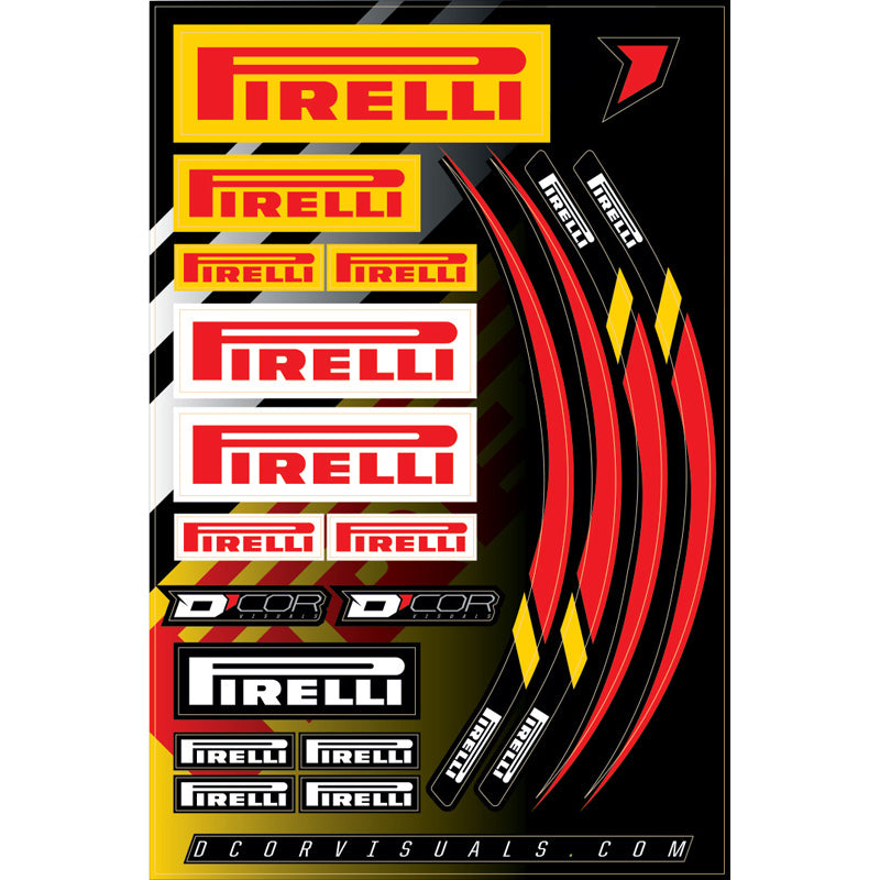 D'COR VISUALS DECAL SHEET 12MIL PIRELLI 40-90-119