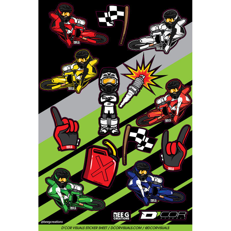 D'COR VISUALS DECAL SHEET 12MIL KIDS X BEEG 40-90-124