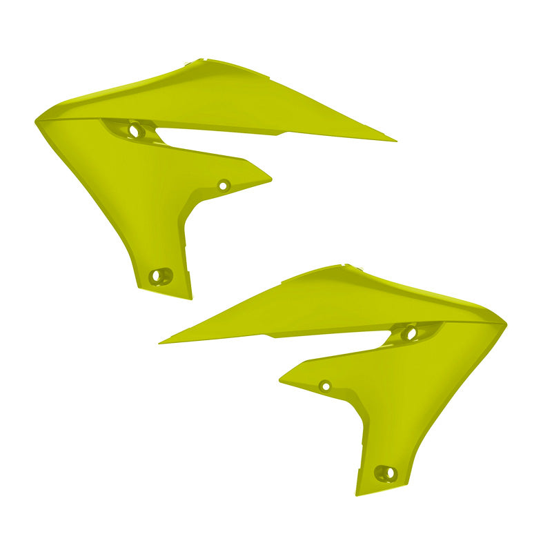 POLISPORT RADIATOR SCOOPS YZ450F  18-19 FLO YELLOW -174834588