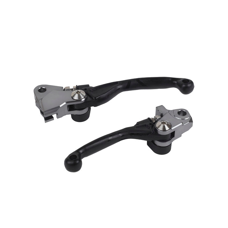 POLISPORT BLACK  PIVOT LEVER SET KX250F/450F 05-12 BK -102734580