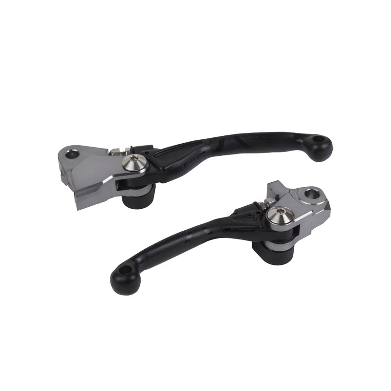 POLISPORT BLACK  PIVOT LEVER SET HQV TE/FE/TX/FX 19-21 BK -102734544