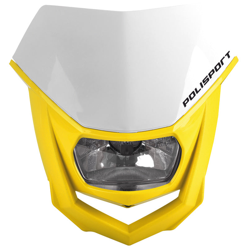 POLISPORT HALO HEADLIGHT WHITE/YELLOW 67465445