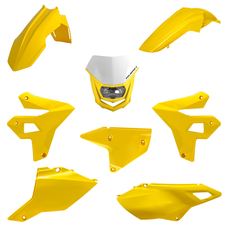 POLISPORT RESTY KIT SUZ DR-Z400 00-25 (YELLOW) W/ MASK 91590