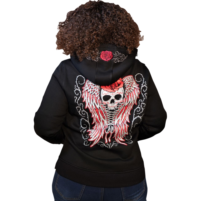 LETHAL THREAT HOODY WM PULOV THRN BK SM HD84071S