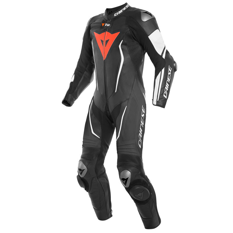 DAINESE MISANO 2 D-AIR PERF. 1PC SUIT BLACK/BLACK/WHITE 1D10028-948-48
