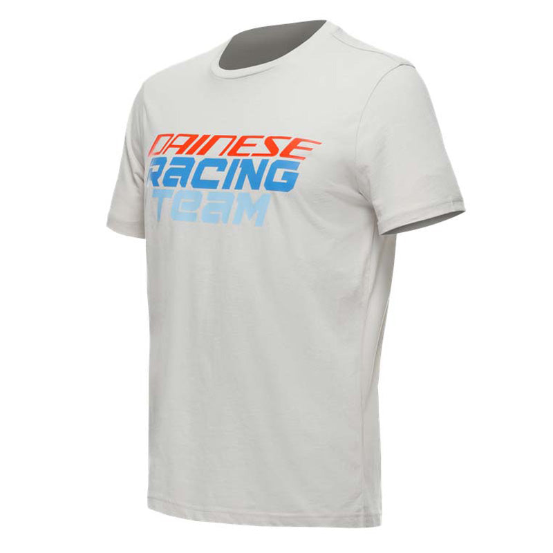 DAINESE RACING T-SHIRT LIGHT-GRAY/RED L 1896876-78H-L