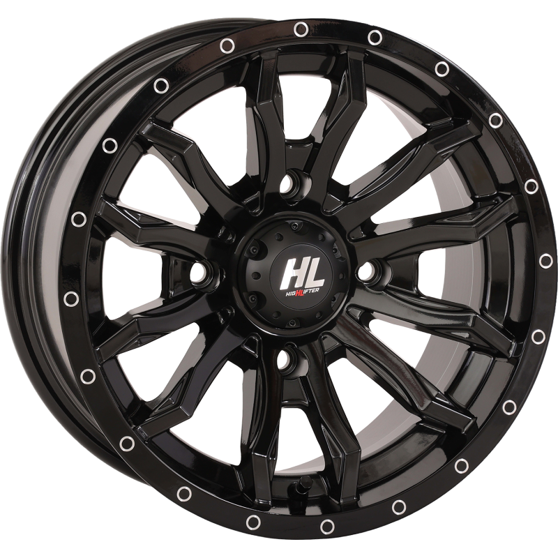 HIGHLIFTER HL21 ALLOY 14X7 4/137 4+3 (+10MM)  GLOSS BLACK W1 14HL21-1237