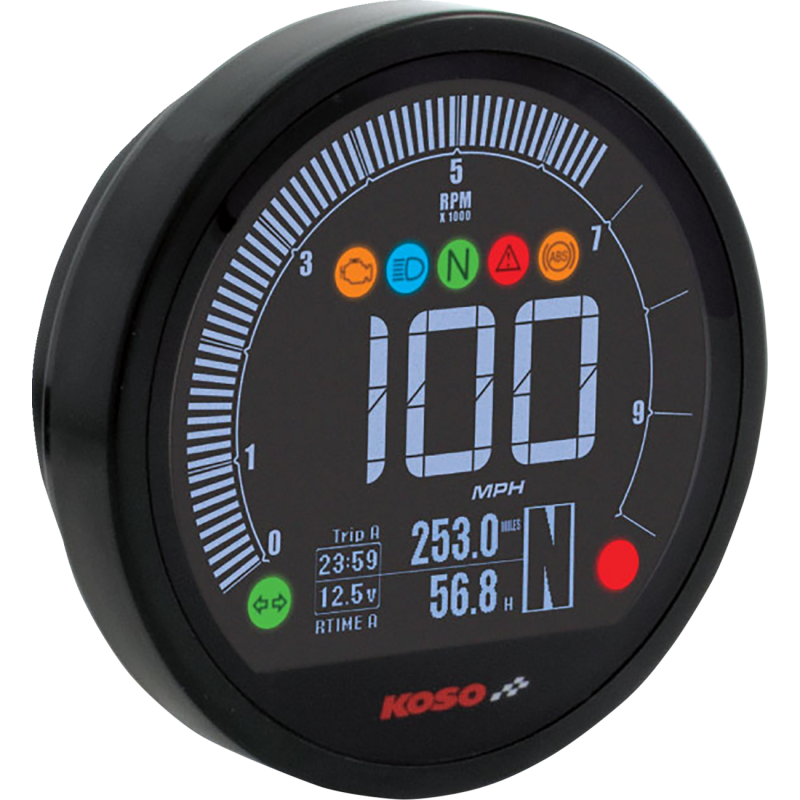 KOSO NORTH AMERICA DL-04 UNIVERSAL METER BLACK BA077300
