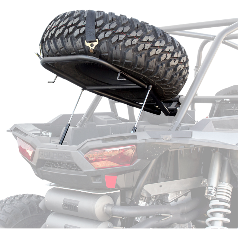 HMF ENGINEERING IQ SPARE TIRE RACK-14-16-POLARIS-RZR TURBO RZR XP1K-BLACK 9355045561
