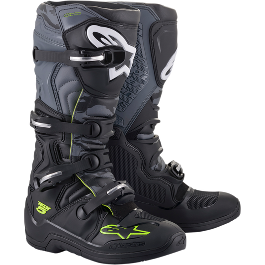 ALPINESTARS BOOT T5 BK/GY/YL FL 11 2015015-1055-11
