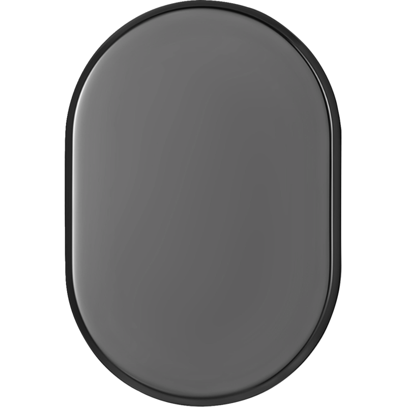 FIGURATI DESIGNS BACK FENDER COVER PLAIN BLACK-LEFT FD65-AC-BLK-LT