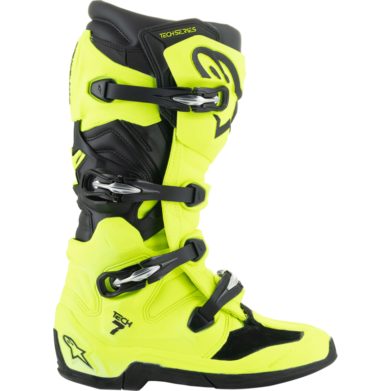 ALPINESTARS BOOT TECH 7(25) YEL FLUO BK 12 2012025-551-12