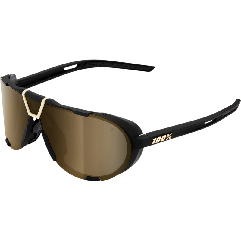 100% SUNGLASS WESTCRAFT BK/GD 61046-258-01